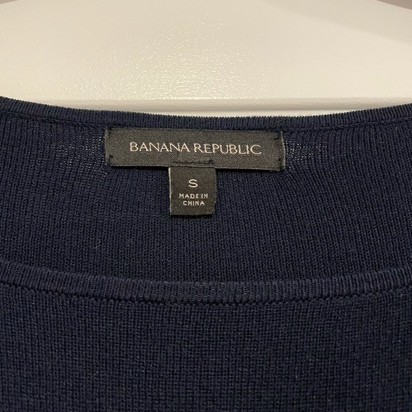 Banana Republic Navy Handkerchief Sleeve Dress - Picture 7 of 10